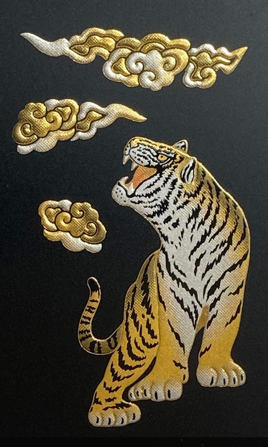 金箔使用　虎 金箔使用 虎